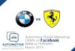 OEMs on Facebook -BMW vs FERRARI