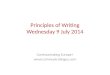 Writing skills - the principles