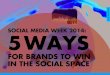 Social Media Week 2014: 5 Ways For Brands To Win In The Social Space