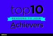 Top 10 Reasons to Join Achievers