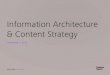 Information Architecture & Content Strategy