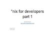 Unix for developers