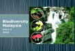 Biodiversity in malaysia