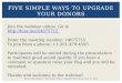 Blue strike webinar   five simple ways to upgrade your donors - july 29, 2014 final