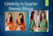 Quarter sleeves sarees blouse