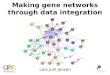 Making gene networks through data integration