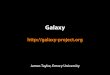 Galaxy History: Genome Informatics 2008