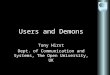Users And Demons