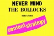 Never Mind the Bollocks, Here's your Content Strategy