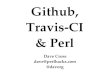 Github, Travis-CI and Perl