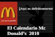CALENDARIO MCDONALDS