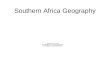 Southern Africa Geography