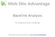 BackLink Analysis Presentation