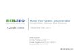 Google Video Sitemaps Best Practices Webinar Slides