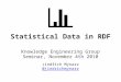 Statistical data in RDF