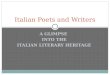 Italian poets and writers