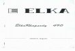 Elka Rhapsody 490 Schematic