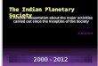 The Indian Planetary Society