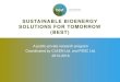 Sustainable Bioenergy Solutions for Tomorrow (BEST) general presentation