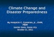 Climate Change & Disaster Preparedness by Hospicio Conanan