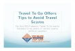 Travel To Go Offers Tips to Avoid Travel Scams