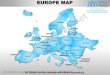 Europe powerpoint editable continent map with countries templates slides