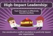 High Impact Leadership: Train Managers to Effectively Resolve Conflicts
