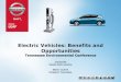 Electric Vehicles:  Benefits and Opportunities