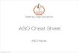 ASO Hacks: App Store Optimization Cheat Sheet