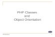 Class and Objects in PHP