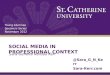 Social media in a professional context