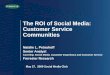 Dr. Natalie Petouhoff ROI Of Social Media Social Media Club Presentation/ Forrester Research