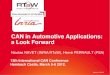 CAN in Automotive Applications: a Look Forward