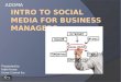 Intro to Social Media for Auto Dealership Business Managers May 2011