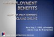 Unemployment Insurance Weekly Claims