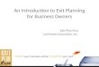 Exit Planning Introduction for Business Owners
