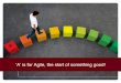 A is for Agile, the start of something good!