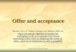 Offer And Acceptance