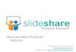 How to use SlideShare to promote your business (webinar)