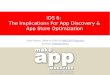 iOS 6 - The Implications on App Store Optimization and App Discovery