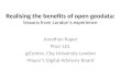 Gi forum Raper Lessons of Open data from London