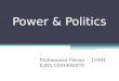 Power & politics in organizations