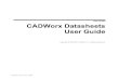CADWorx Data Sheets User Guide