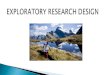 Exploratory Research Design-Marketing Research