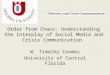 Order from chaos:  Interplay of Social Media and Crisis Communication