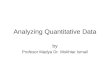 Analysing Quantitative Data