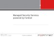 Managed Security Services by Fortinet