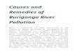 Causes and Remedies of Buriganga River Pollution