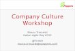 Company culture - IAD 2013 workshop