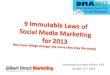9 immutable laws presentation Direct Marketing Association #dma13 in Chicago